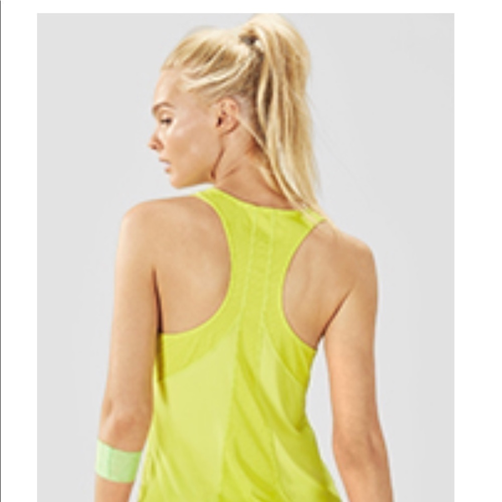 NWT Fabletics Neon Yellow Reese Tank Top - SZ M​​​​​​​​